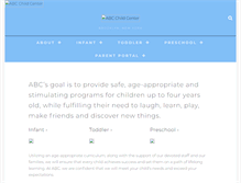 Tablet Screenshot of abcchildcenter.com